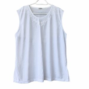 2/$25 A & N white tank top embroidery in front size XXL
